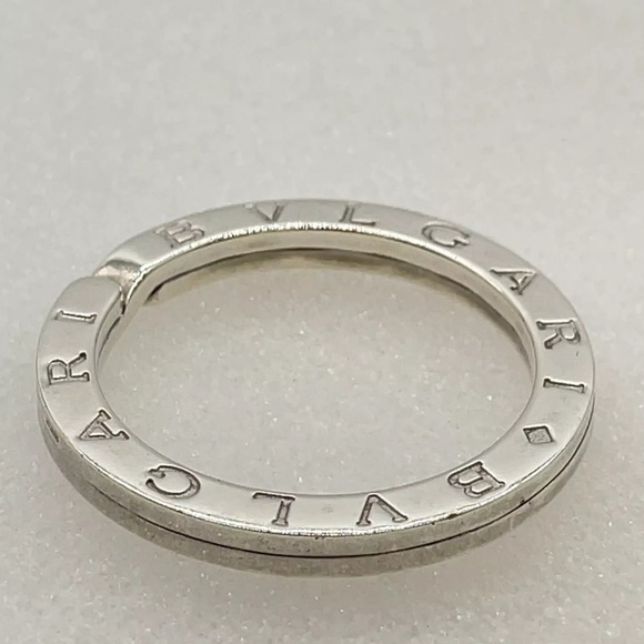 Auth $3 start BVLGARI Key Ring /Pendant SV925 11.4g W/Box 💟⬇️please read NOTE ⬇️ - Picture 6 of 13